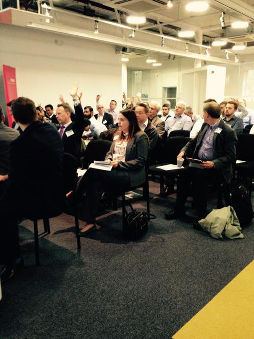 And we're off... Quick straw poll, hands up those new to a @thinkBIM event #tbim2015 http://t.co/HqgF46RybT
